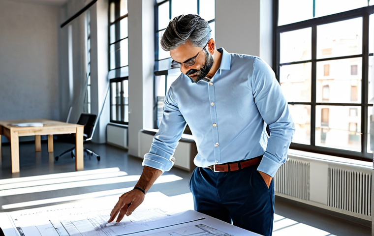 프랑스 미슐랭 레스토랑 추천 - **

"A professional architect in a modern, sunlit studio in Barcelona, reviewing blueprints, wearing...