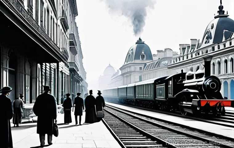 프랑스 산업혁명과 경제 변화 - **Prompt:** An early 19th-century French industrial scene, showcasing the gradual emergence of a mod...